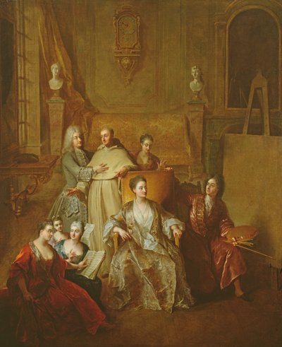 De Kunstenaar en zijn Familie, c.1708 door Jean François de Troy